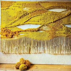 Панно из мериноса Пшеничное Поле