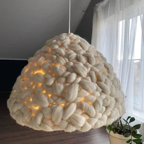 Абажур из шерсти Купол