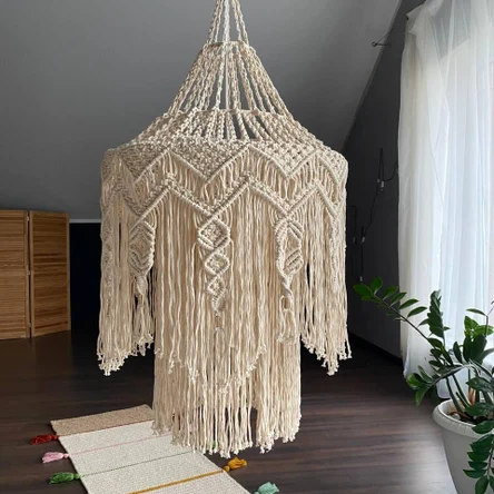 Макраме абажур