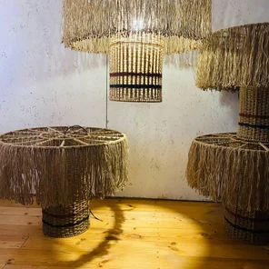 Абажур из джута