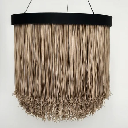 Абажур из замшевой экокожи