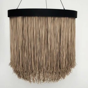 Абажур из замшевой экокожи