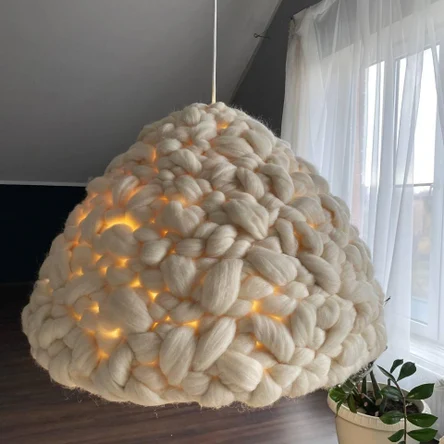 Абажур из шерсти Купол